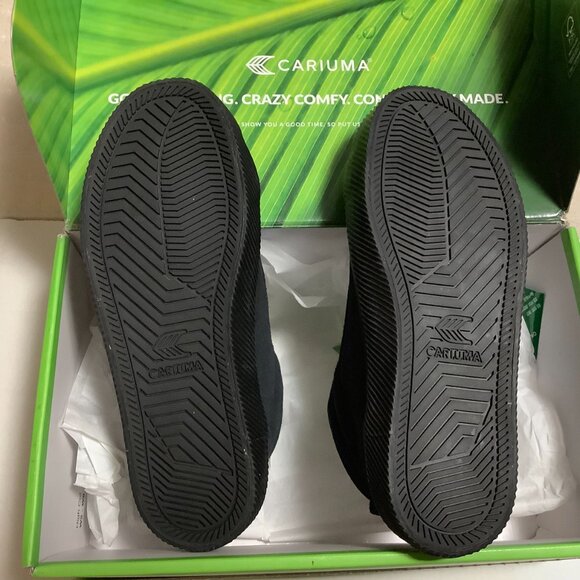 New - never worn! Cariuma OCA High All Black Suede Sneaker, size 5, black - Picture 5 of 9